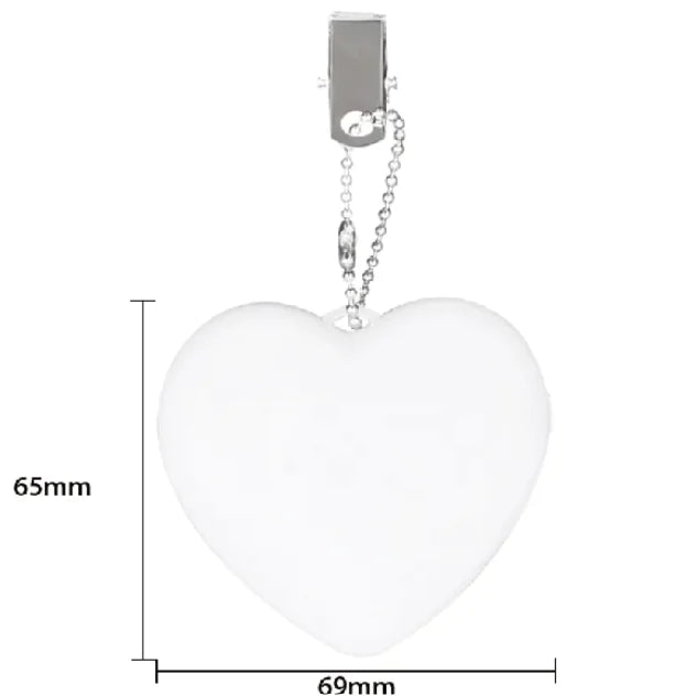 LED Glow Heart Handbag Charm & Night Light